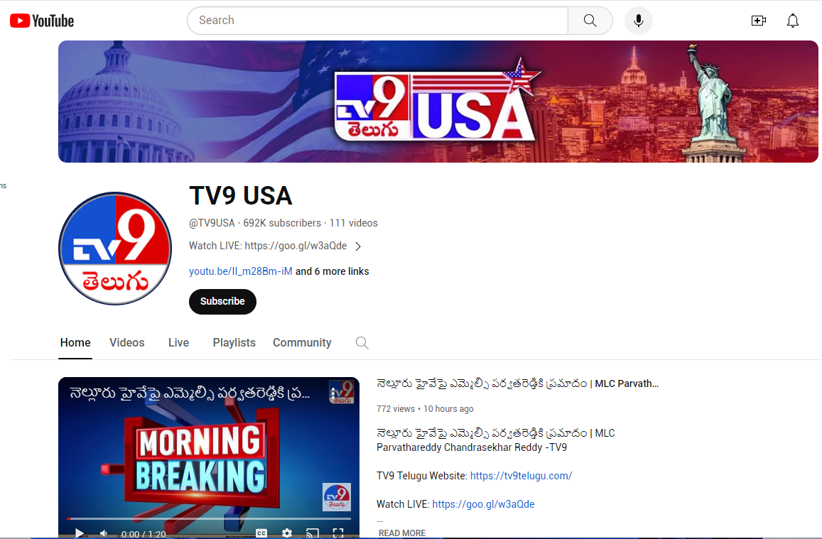 TV9 files suit against Google over repeal threat to YouTube channels