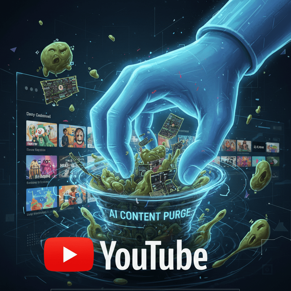 AI slop removal from youtube